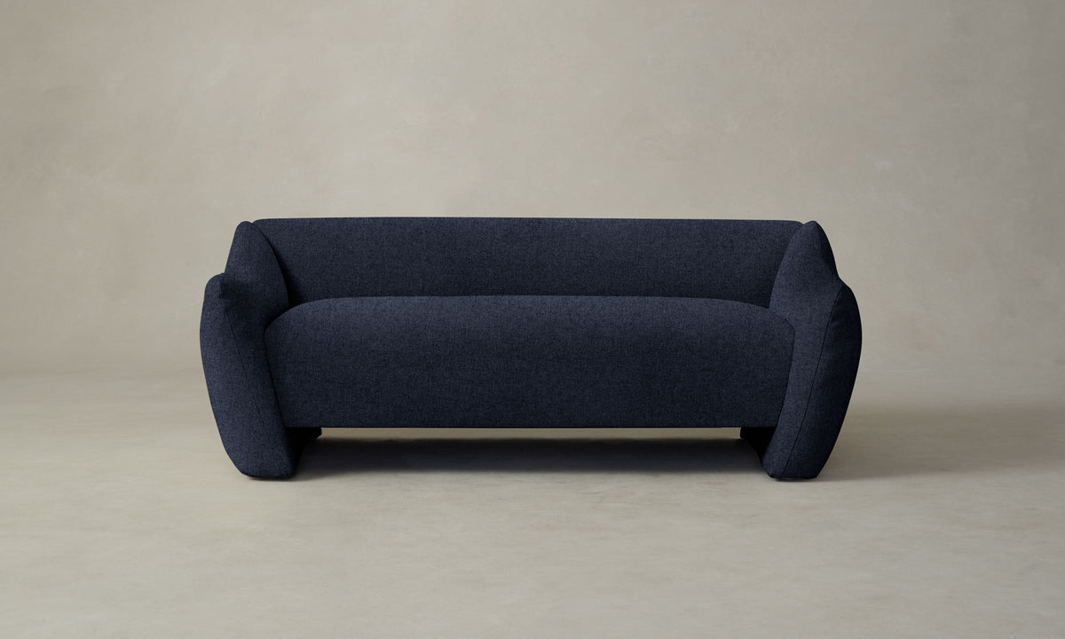 The Bond Settee - Italian Brushed Wool Harbor
