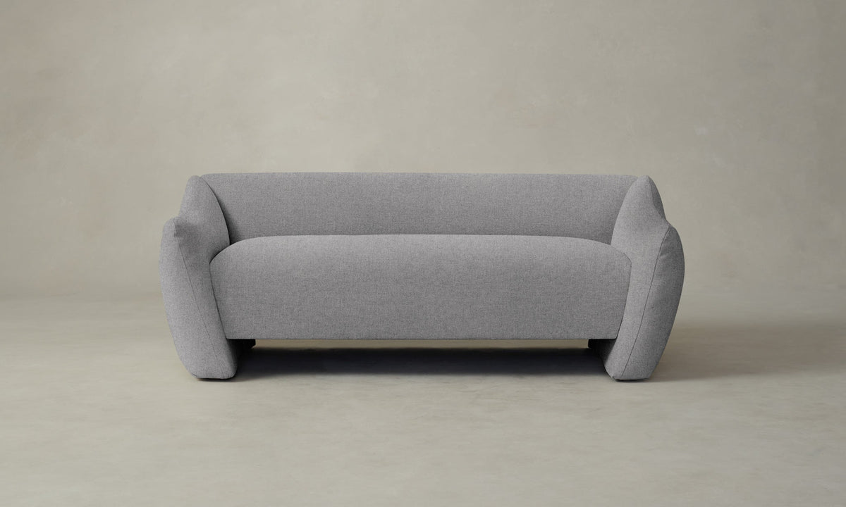 The Bond Settee - Italian Brushed Wool Moon
