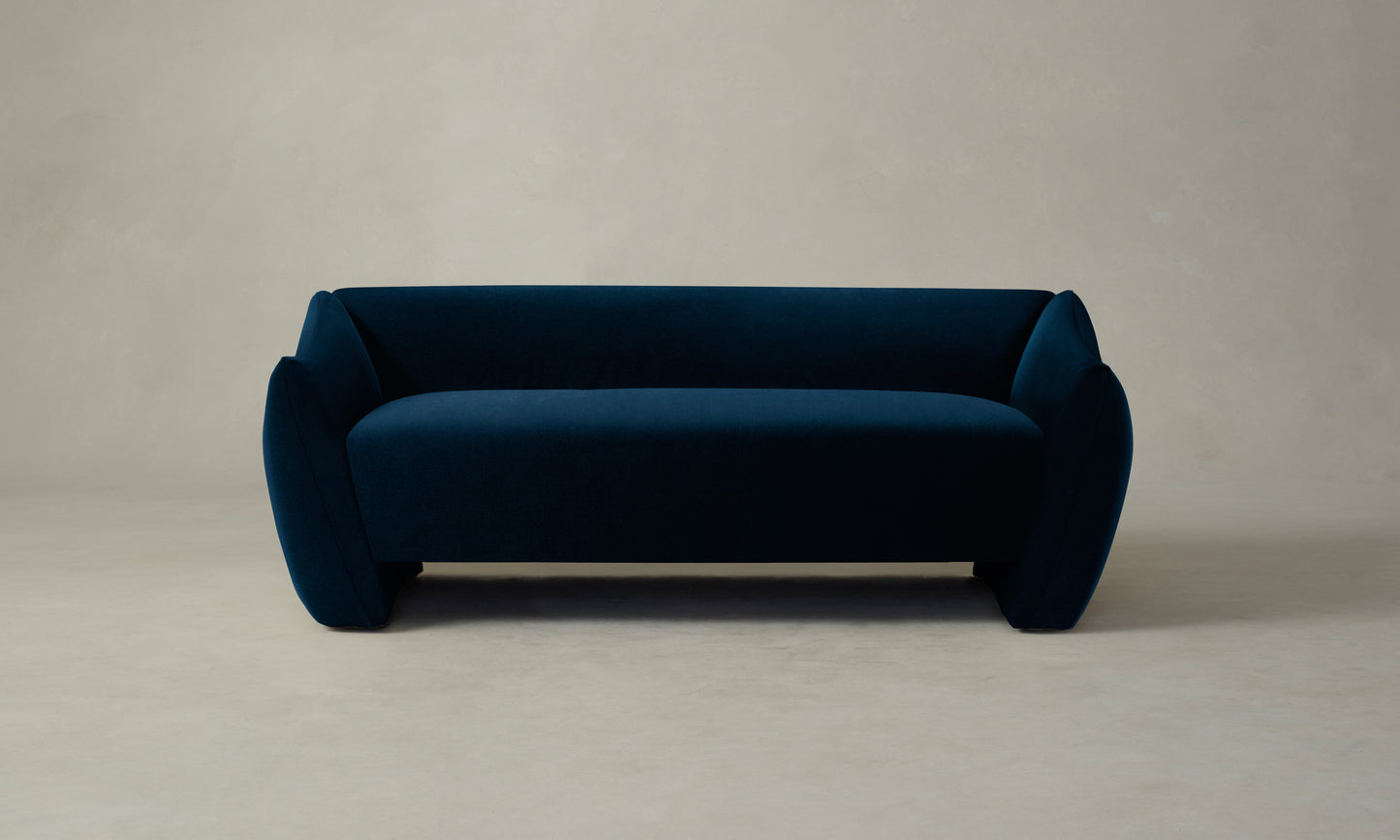 The Bond Settee - Mohair Admiral