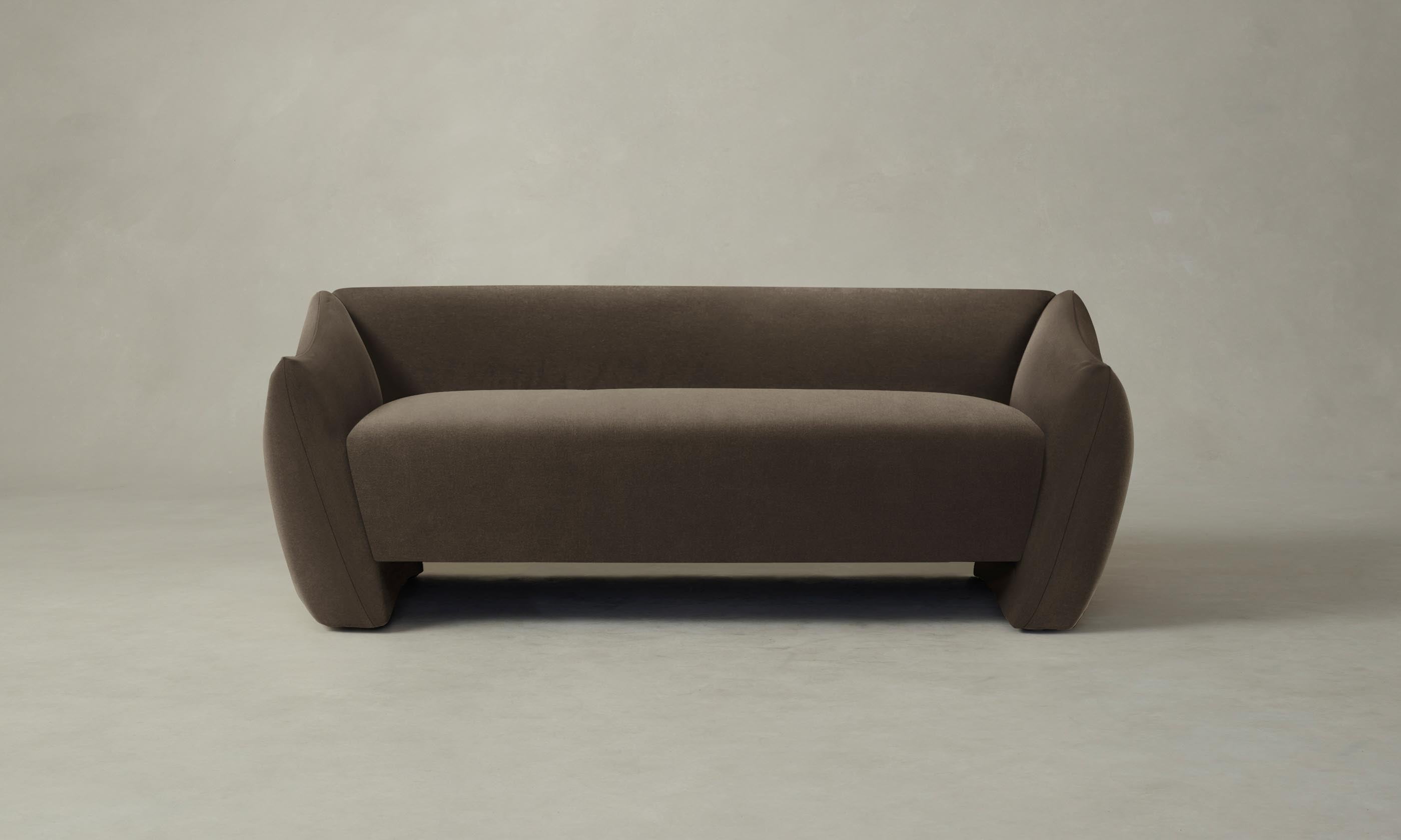 The Bond Settee - Mohair Mink – Maiden Home