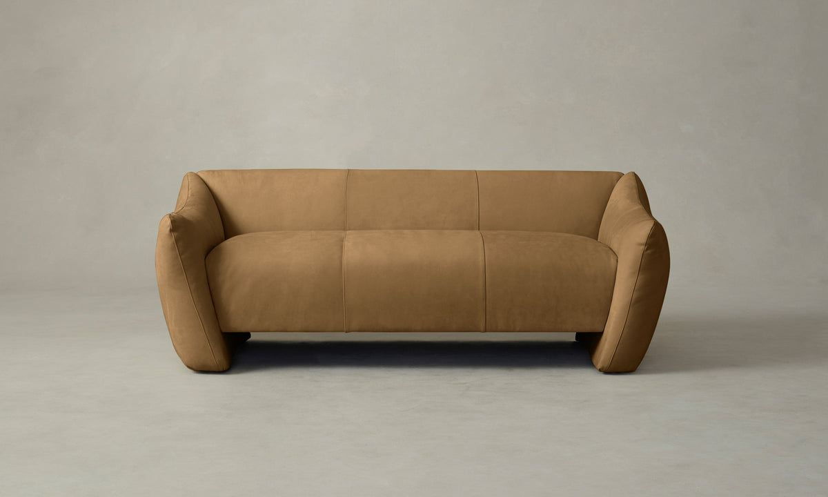 The Bond Settee - Nubuck Leather Rye
