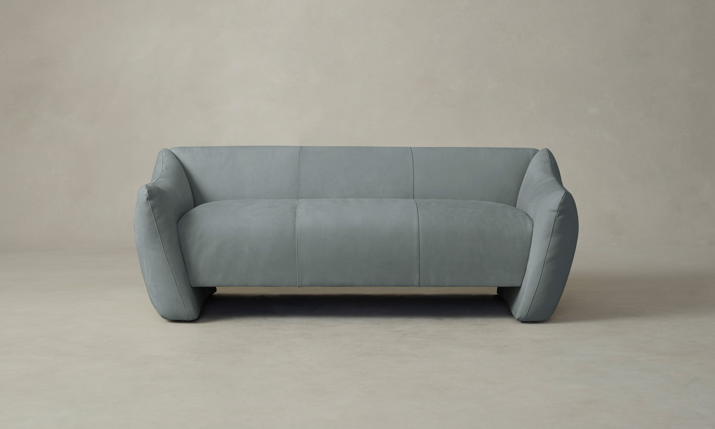 The Bond Settee - Nubuck Leather Tide