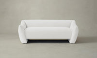 The Bond Settee - Performance Linen Weave Pure White