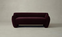 The Bond Settee - Performance Velvet Merlot