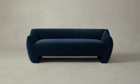 The Bond Settee - Performance Velvet Sapphire