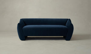 The Bond Settee - Performance Velvet Sapphire