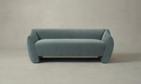 The Bond Settee - Performance Velvet Seafoam