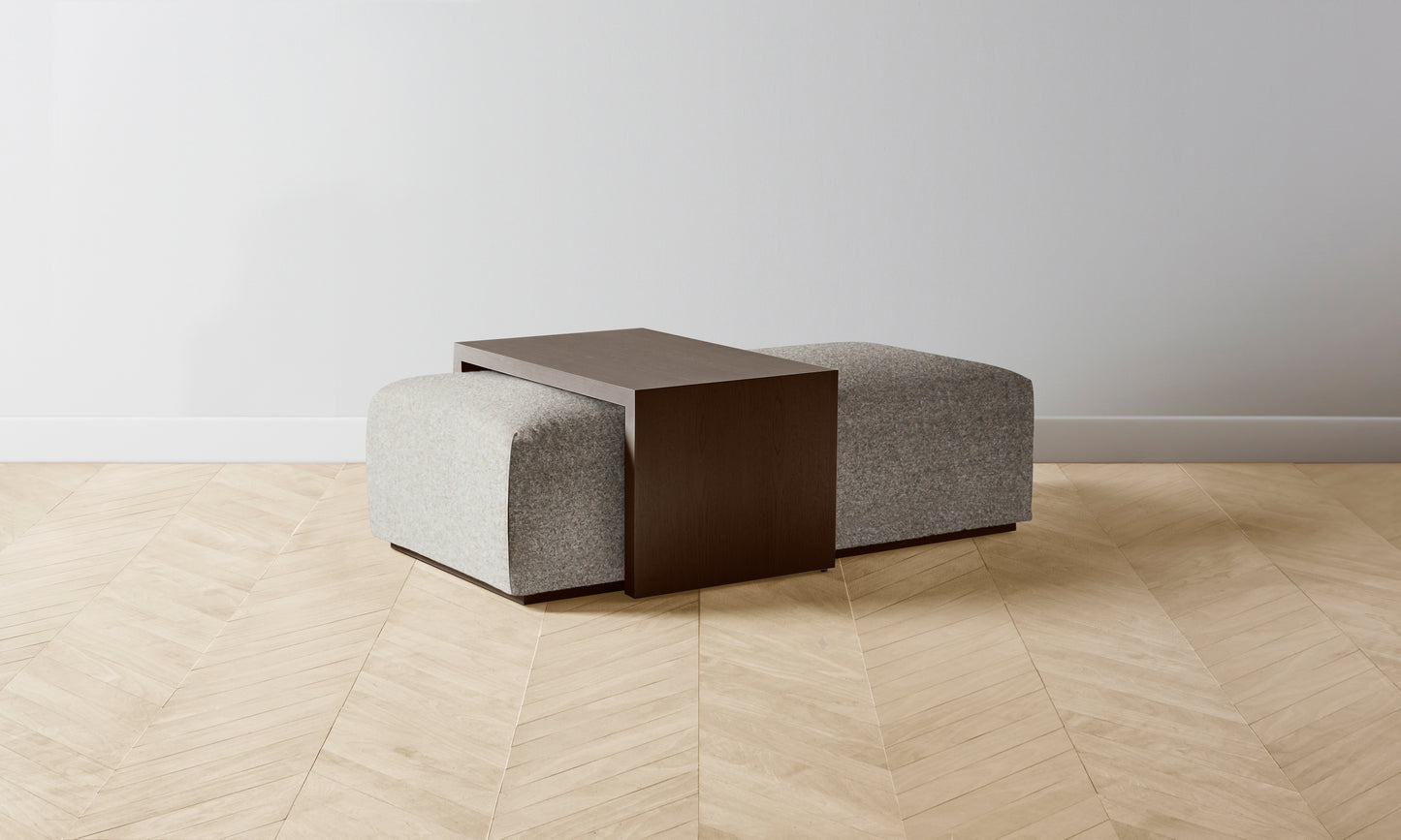 The Bowery Ottoman - Merino Dusk