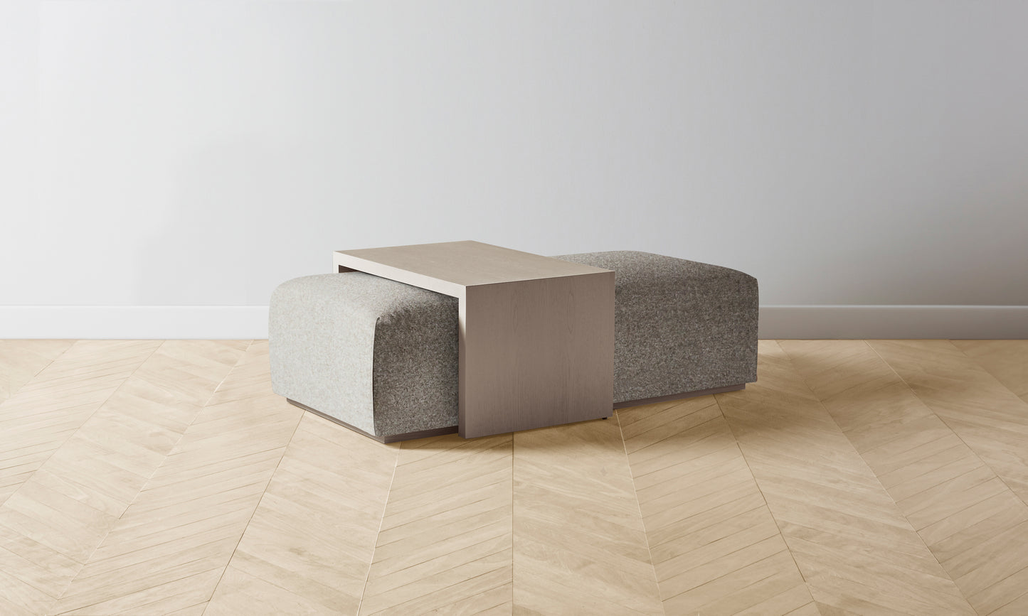 The Bowery Ottoman - Merino Dusk