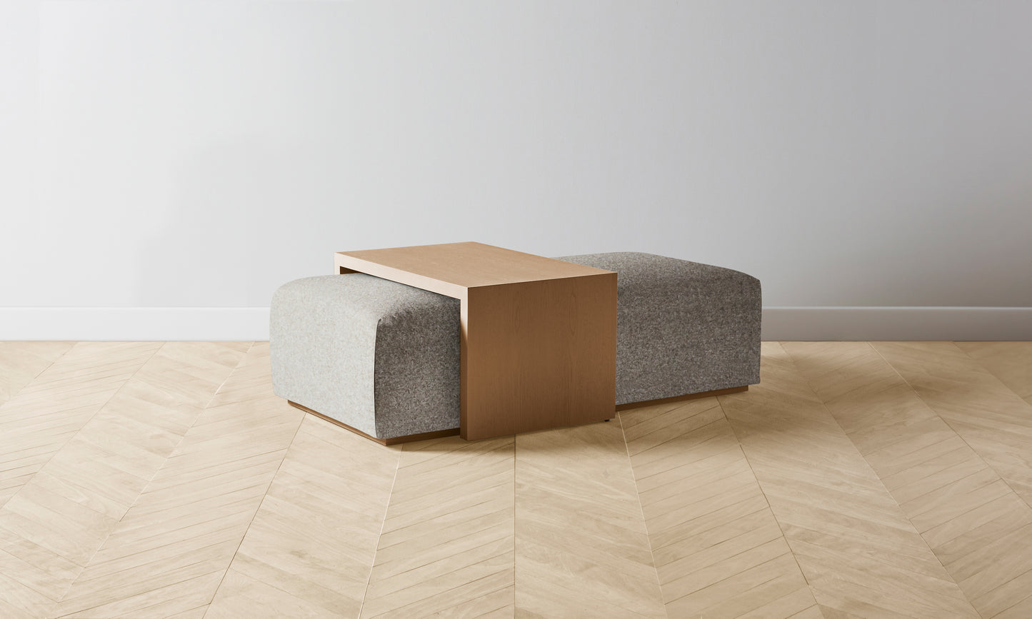 The Bowery Ottoman - Merino Dusk