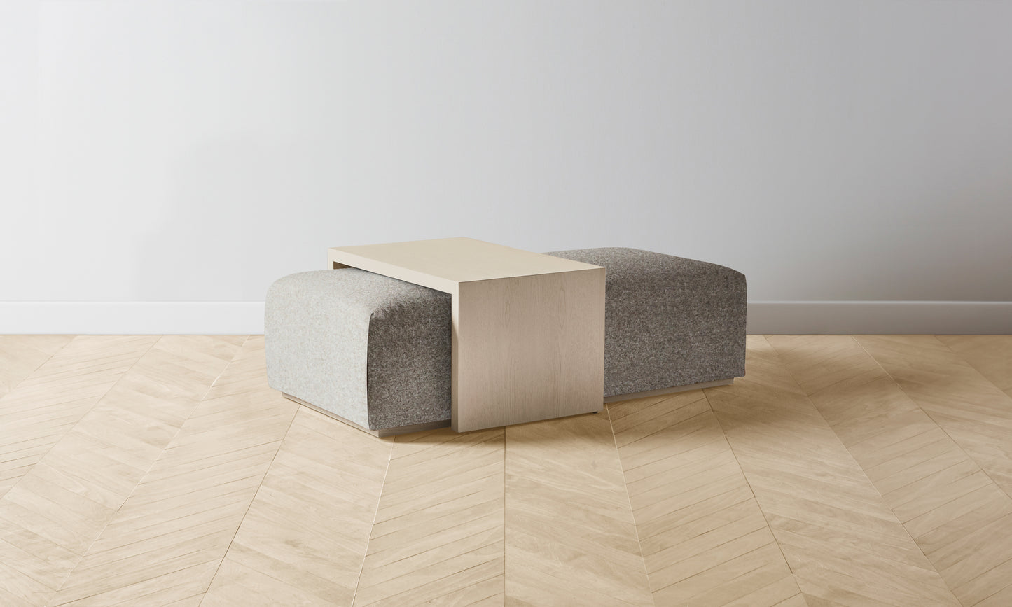 The Bowery Ottoman - Merino Dusk