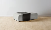 The Bowery Ottoman - Merino Heather Grey