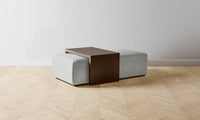 The Bowery Ottoman - Merino Heather Grey