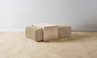 The Bowery Ottoman - Mohair Almond