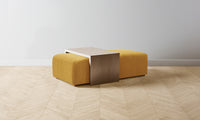 The Bowery Ottoman - Mohair Amber