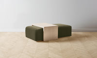 The Bowery Ottoman - Mohair Moss