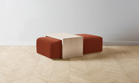 The Bowery Ottoman - Mohair Spice