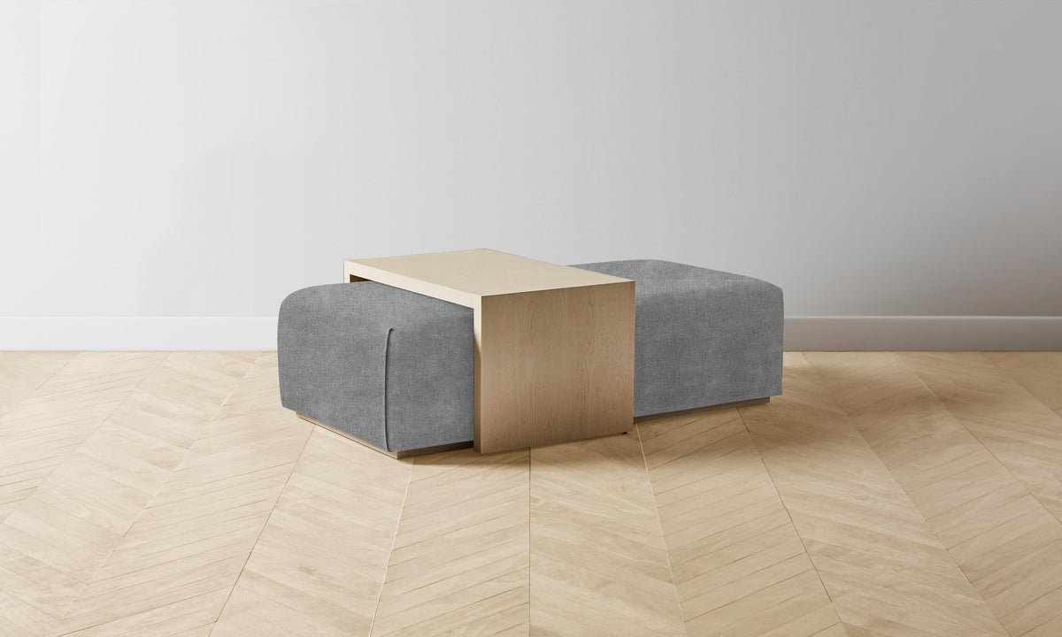 The Bowery Ottoman - Performance Mélange Weave Night