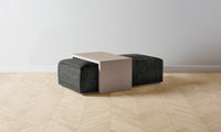 The Bowery Ottoman - Performance Tweed Char