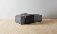 The Bowery Ottoman - Performance Tweed Smoke