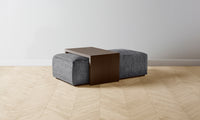 The Bowery Ottoman - Performance Tweed Smoke