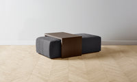 The Bowery Ottoman - Performance Velvet Slate