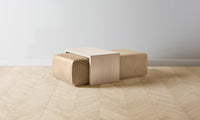 The Bowery Ottoman - Tuscan Leather Camel