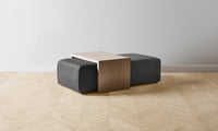 The Bowery Ottoman - Tuscan Leather Seal