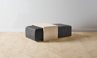 The Bowery Ottoman - Tuscan Leather Seal