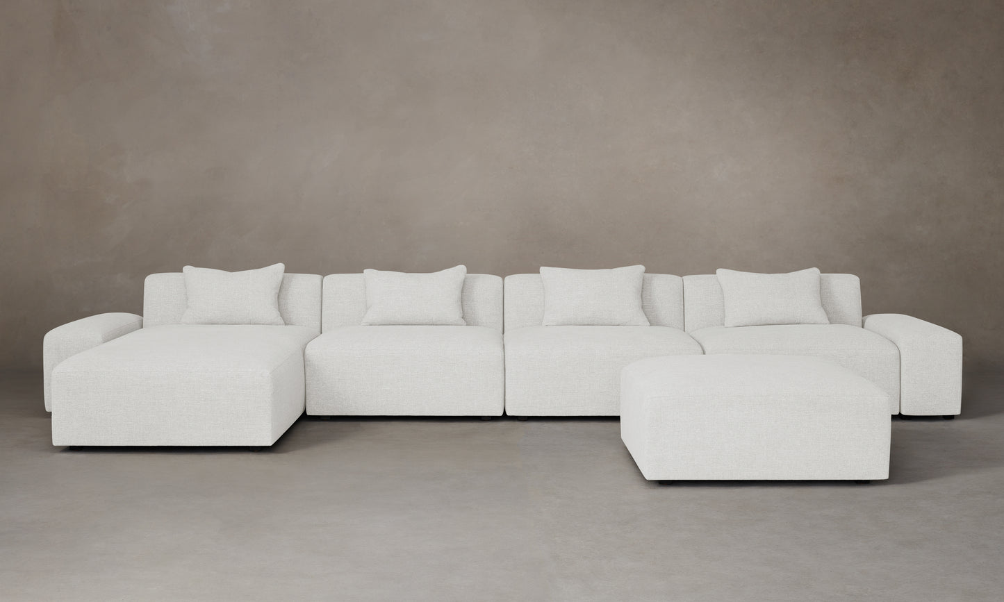 The Breuer Modular Sectional - Belgian Linen Egret