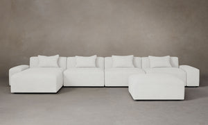 The Breuer Modular Sectional - Heritage Belgian Linen Egret