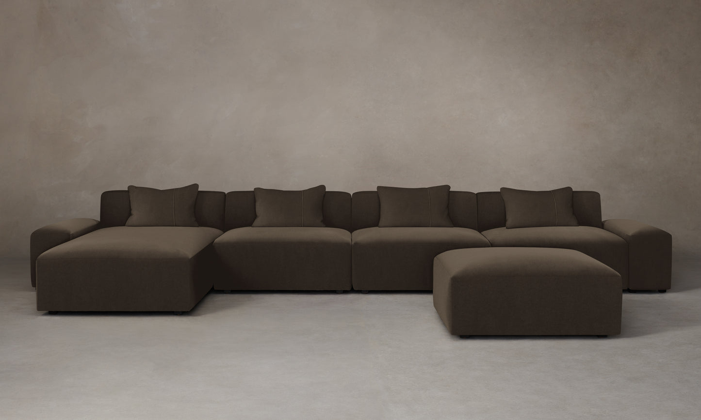 The Breuer Modular Sectional - Mohair Mink