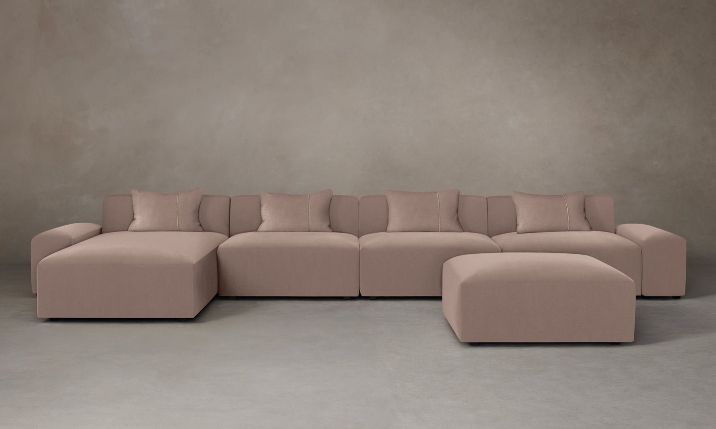 The Breuer Modular Sectional - Mohair Peony