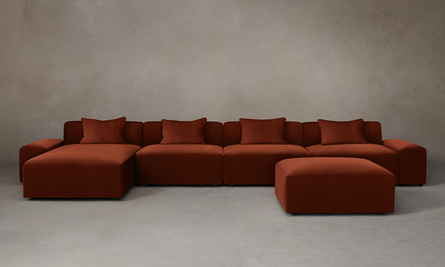 The Breuer Modular Sectional - Mohair Spice