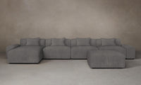 The Breuer Modular Sectional - Nubuck Leather Asphalt