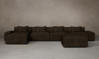 The Breuer Modular Sectional - Nubuck Leather Espresso