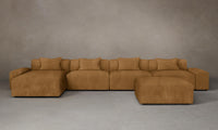 The Breuer Modular Sectional - Nubuck Leather Saddle