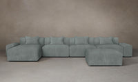 The Breuer Modular Sectional - Nubuck Leather Tide