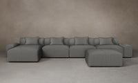 The Breuer Modular Sectional - Pebbled Leather Ash