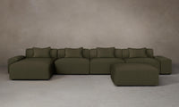 The Breuer Modular Sectional - Pebbled Leather Truffle