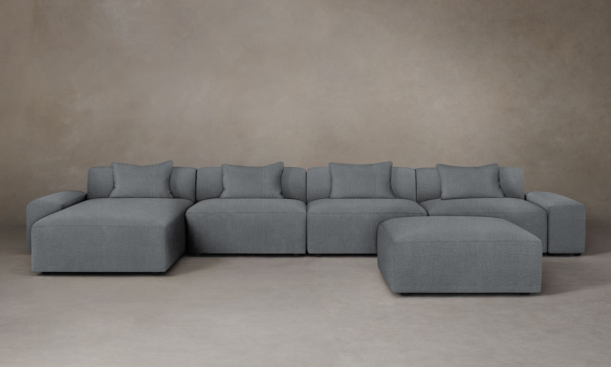 The Breuer Modular Sectional - Performance Mélange Weave Night