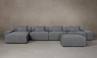 The Breuer Modular Sectional - Performance Mélange Weave Night