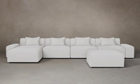 The Breuer Modular Sectional - Performance Linen Weave Pure White