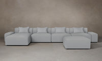 The Breuer Modular Sectional - Performance Linen Weave Cloud