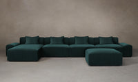 The Breuer Modular Sectional - Performance Velvet Emerald