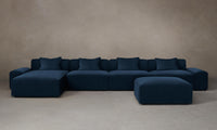 The Breuer Modular Sectional - Performance Velvet Sapphire