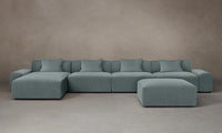 The Breuer Modular Sectional - Performance Velvet Seafoam