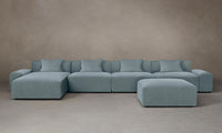 The Breuer Modular Sectional - Performance Velvet Sky