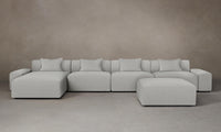 The Breuer Modular Sectional - Performance Woven Chenille Steel