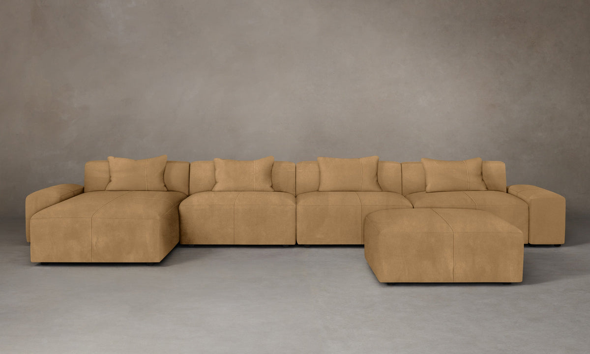 The Breuer Modular Sectional - Nubuck Leather Rye